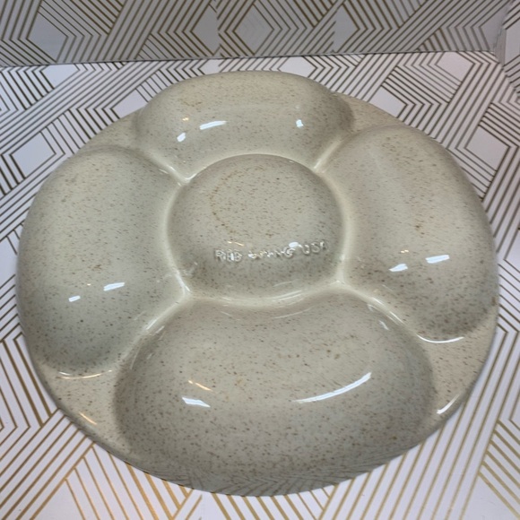 Vintage 1950s Redwing Made in USA Chip /Dip /Veggies Serving Bowl - Picture 5 of 8